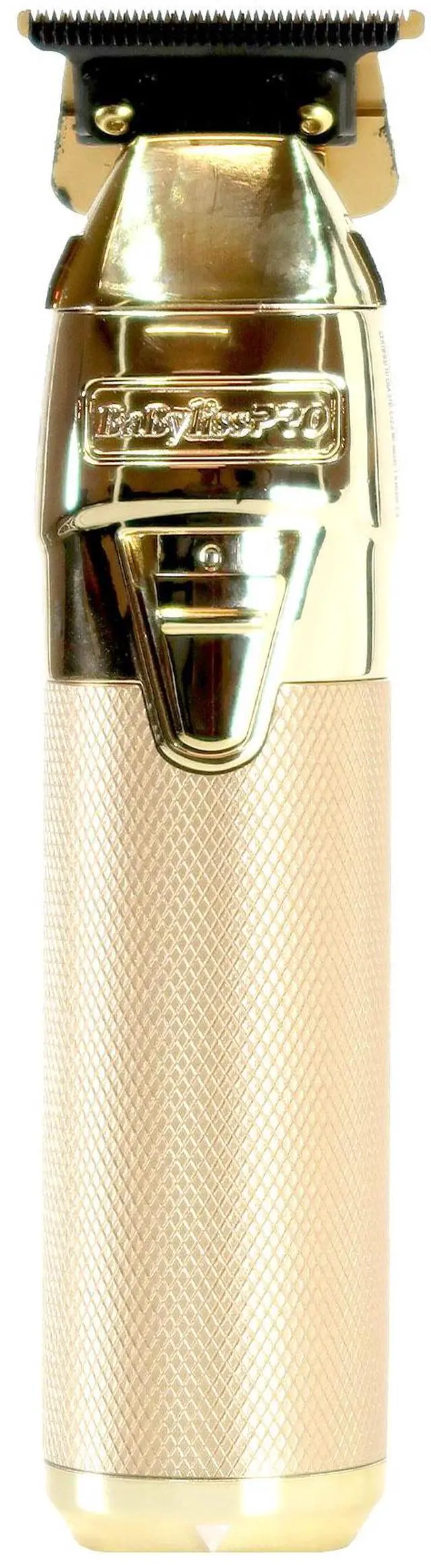 Alt view image 2 of 7 - BaByliss Pro UVFOIL UV-Disinfecting Metal Single Foil Shaver - Gold #FXLFS1G with BaByliss Pro FXONE GOLDFX All-Metal Interchangeable-Battery Trimmer #FX799G