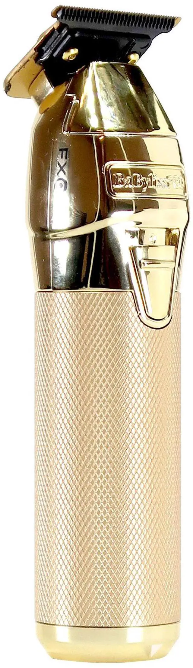 Alt view image 3 of 7 - BaByliss Pro UVFOIL UV-Disinfecting Metal Single Foil Shaver - Gold #FXLFS1G with BaByliss Pro FXONE GOLDFX All-Metal Interchangeable-Battery Trimmer #FX799G