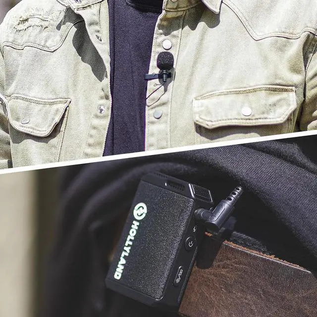 Alt view image 11 of 12 - Hollyland Omnidirectional Lavalier Microphone for LARK MAX Mic System (Black)