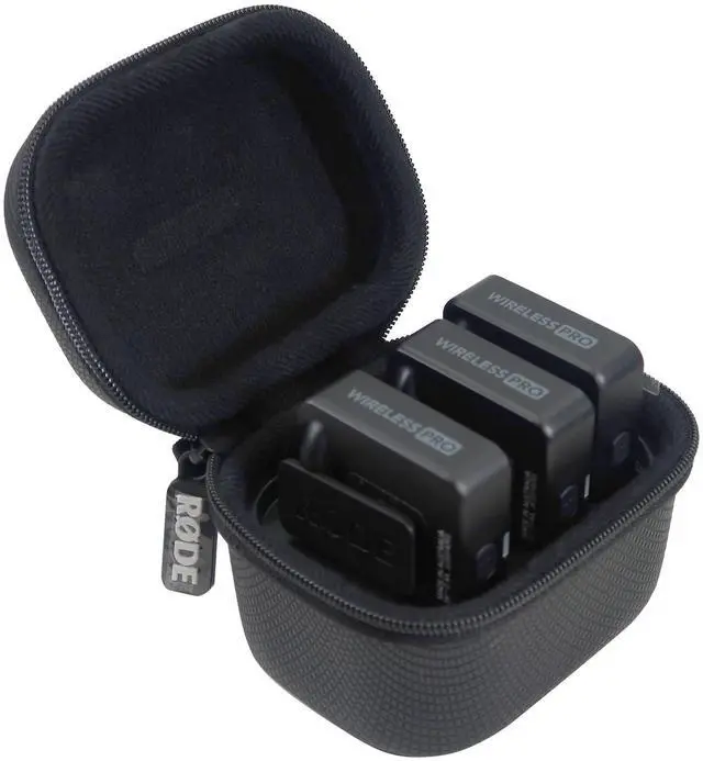 Alt view image 8 of 16 - RODE Wireless PRO Compact Wireless Microphone System with Timecode, 32-bit Float On-board Recording, 2 Lavalier Microphones and Smart Charge Case for Filmmaking and Content Creation