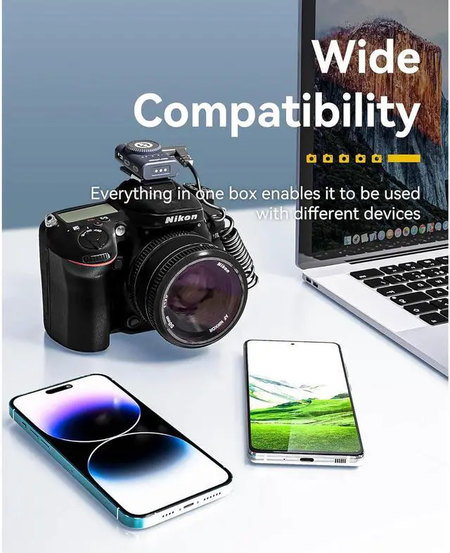 Alt view image 7 of 7 - Hollyland LARK M2 DUO 2-Person Wireless Camera-Mount Microphone System - Universal Compatible (2.4 GHz, Shine Charcoal)