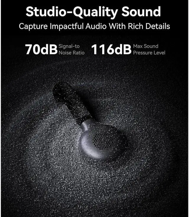 Alt view image 4 of 7 - Hollyland LARK M2S Combo 2-Person Wireless Microphone System with USB-C to Lightning - Universal Compatibility (2.4 GHz, Space Gray)