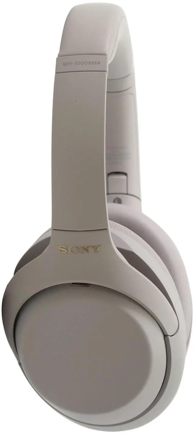 Alt view image 5 of 8 - Sony - WH-1000XM4 Wireless Noise-Cancelling Over-the-Ear Headphones - Silver (WH1000XM4/S)