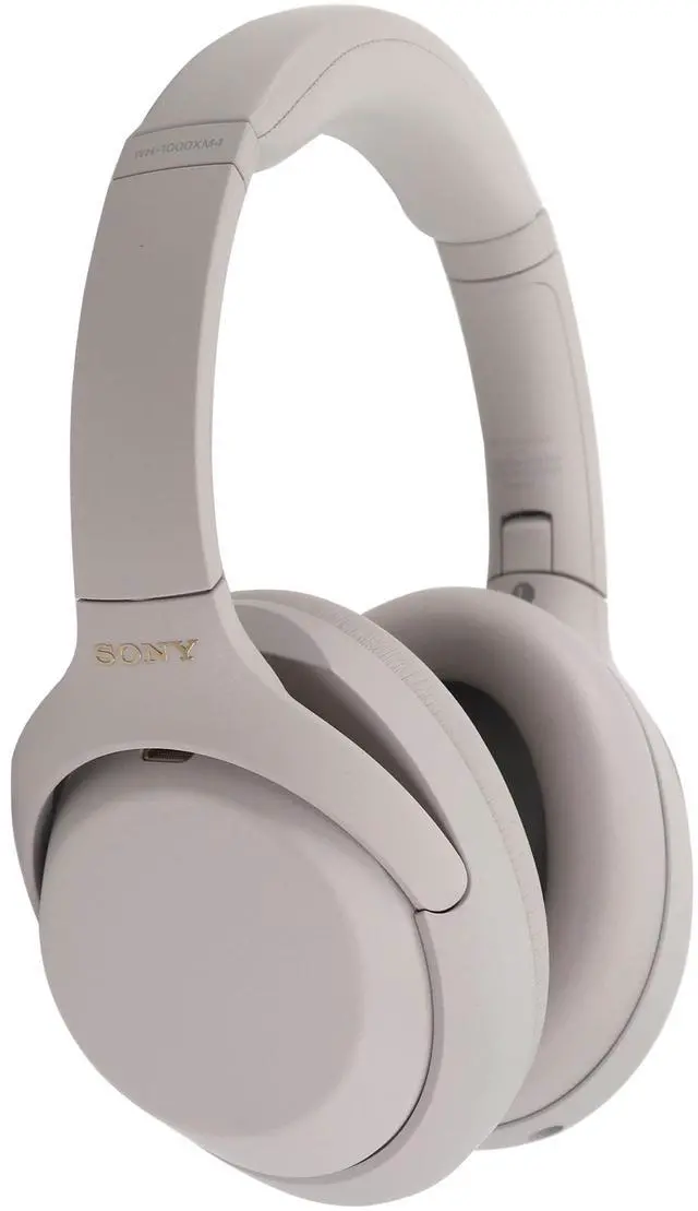 Alt view image 6 of 8 - Sony - WH-1000XM4 Wireless Noise-Cancelling Over-the-Ear Headphones - Silver (WH1000XM4/S)