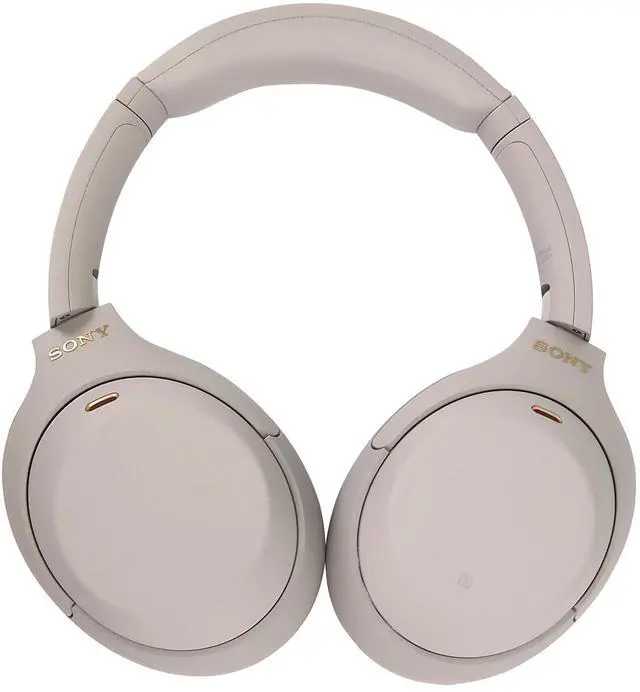 Alt view image 7 of 8 - Sony - WH-1000XM4 Wireless Noise-Cancelling Over-the-Ear Headphones - Silver (WH1000XM4/S)
