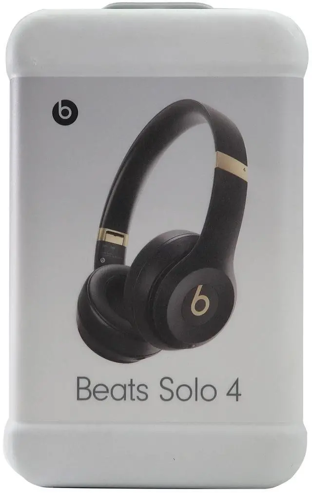 Alt view image 7 of 7 - Beats Solo 4 Wireless Bluetooth On-Ear Headphones, Apple & Android Compatible, Up to 50 Hours of Battery Life - Black & Gold