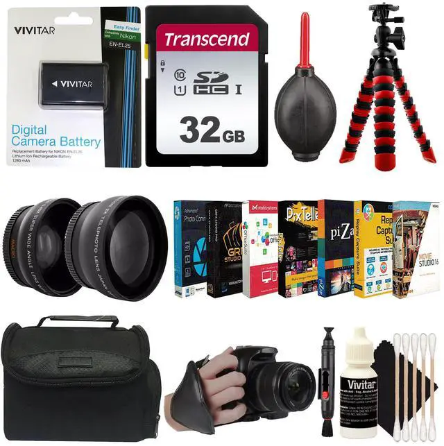 Main image of Complete Accessory Bundle for Nikon Z30, Z50, Zfc Mirrorless Camera with Battery, Editing Software, Tripod & More
