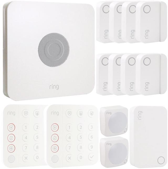Alt view image 6 of 7 - Ring Alarm 14-Piece Home Security Kit  Wireless System, Works with Alexa and 2x Ring 1080p Video Doorbell (2020 Release, Satin Nickel)