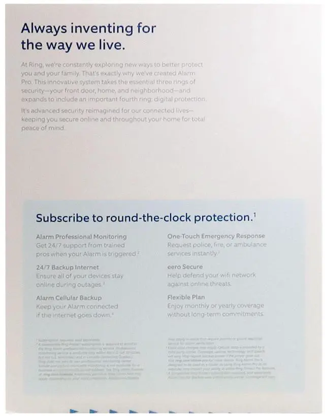 Alt view image 14 of 16 - Ring Alarm Pro - 8-piece - built-in eero Wi-Fi 6 router and optional 24/7 monitoring