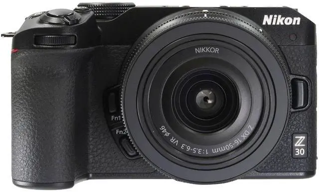 Alt view image 2 of 7 - Nikon Z30 Mirrorless Camera with DX 16-50mm Lens (Black) with Sennheiser Professional MKE 200 Mobile Kit and Transcend 32GB SDXC/SDHC Memory Card