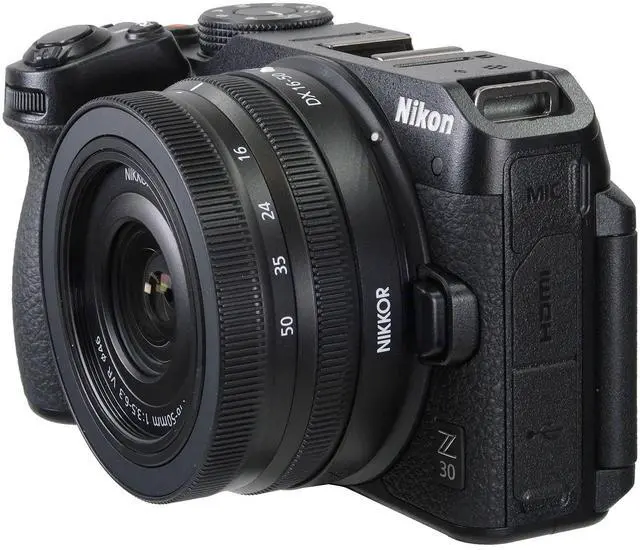 Alt view image 6 of 7 - Nikon Z30 Mirrorless Camera with DX 16-50mm Lens (Black) with Sennheiser Professional MKE 200 Mobile Kit and Transcend 32GB SDXC/SDHC Memory Card