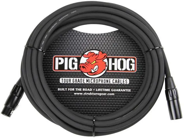 Alt view image 6 of 10 - Pig Hog PHM25 High-Performance 8mm Microphone XLR Cable (25 Feet)
