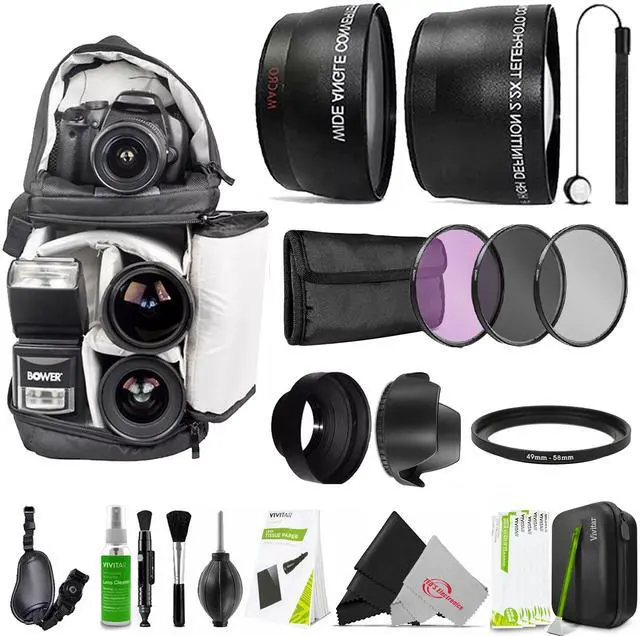 Main image of 49mm Complete Versatile Accessory Kit for Canon EOS R100, R50, R10, R7 with 18-45mm Lens