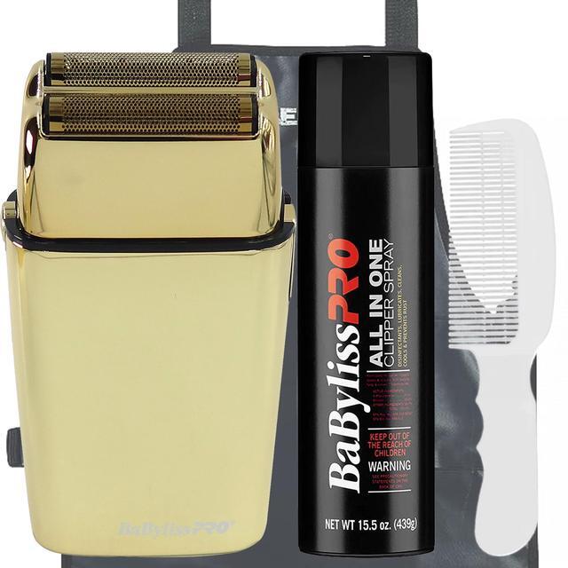 Main image of Babyliss Pro Foil FX02 FXFS2G Cord / Cordless Metal Double Foil Shaver Barber Accessory Bundle