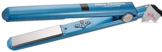 Alt view image 2 of 5 - Babyliss Pro Nano Titanium Digital 1" Flat Iron BNT4095TUC with 1 1/4" Spring Curling Iron BNT125S