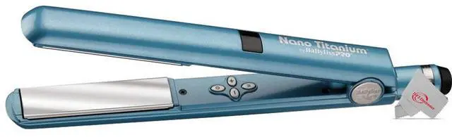 Alt view image 3 of 5 - Babyliss Pro Nano Titanium Digital 1" Flat Iron BNT4095TUC with 1 1/4" Spring Curling Iron BNT125S