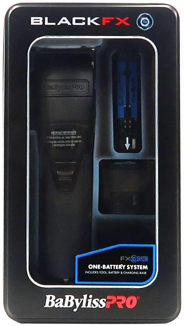 Alt view image 6 of 7 - BaByliss Pro FXONE BLACKFX All-Metal Interchangeable-Battery Clipper FX899MB with Professional Cutting Cape and Comb Set (Clipper, Cutting, Taper Combs)