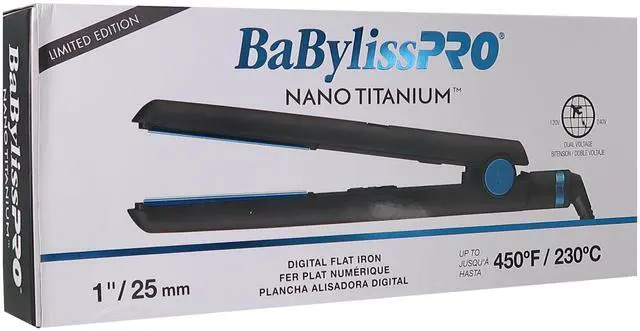 Alt view image 7 of 7 - BaByliss Pro Nano Titanium LIMITED EDITION 1" Digital Flat Iron BNTMB4095TUC with Barberology Comb Set and Professional Cutting Cape BBCAPEMB