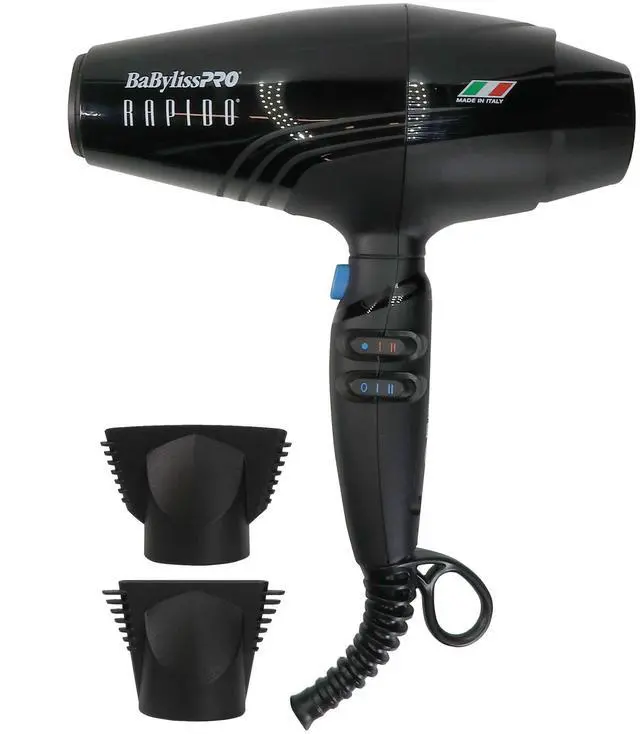 Alt view image 2 of 7 - BaByliss Pro Nano Titanium LIMITED EDITION 1" Digital Flat Iron BNTMB4095TUC with Rapido Nano Titanium Italian Performance Lightest Hair Dryer BRAP1