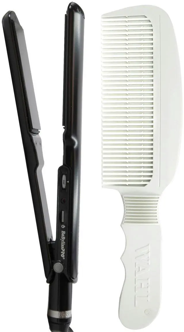Main image of BaByliss Pro Porcelain Ceramic 1½" Straightening Iron BP9559UC with Flat Top Comb
