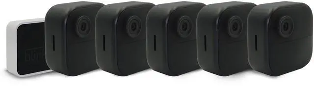 Alt view image 4 of 10 - Blink Outdoor 4 5-Camera Wireless 1080p Security System with Up to Two-year Battery Life B0B1N4LM4J Black