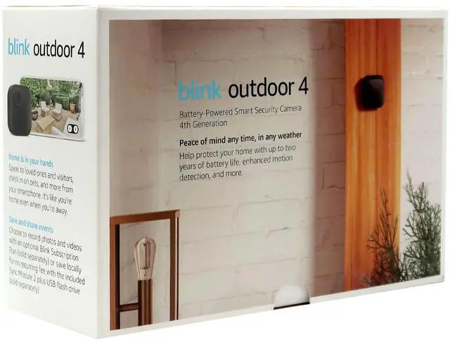 Alt view image 9 of 10 - Blink Outdoor 4 5-Camera Wireless 1080p Security System with Up to Two-year Battery Life B0B1N4LM4J Black