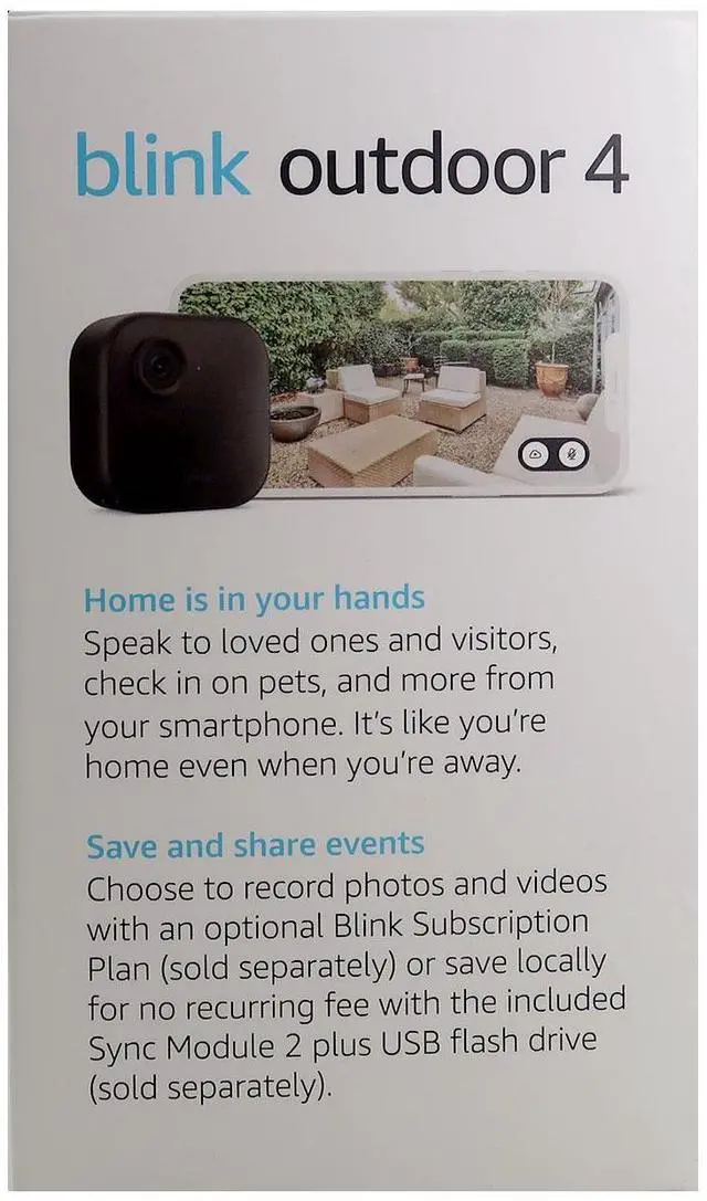Alt view image 10 of 10 - Blink Outdoor 4 5-Camera Wireless 1080p Security System with Up to Two-year Battery Life B0B1N4LM4J Black