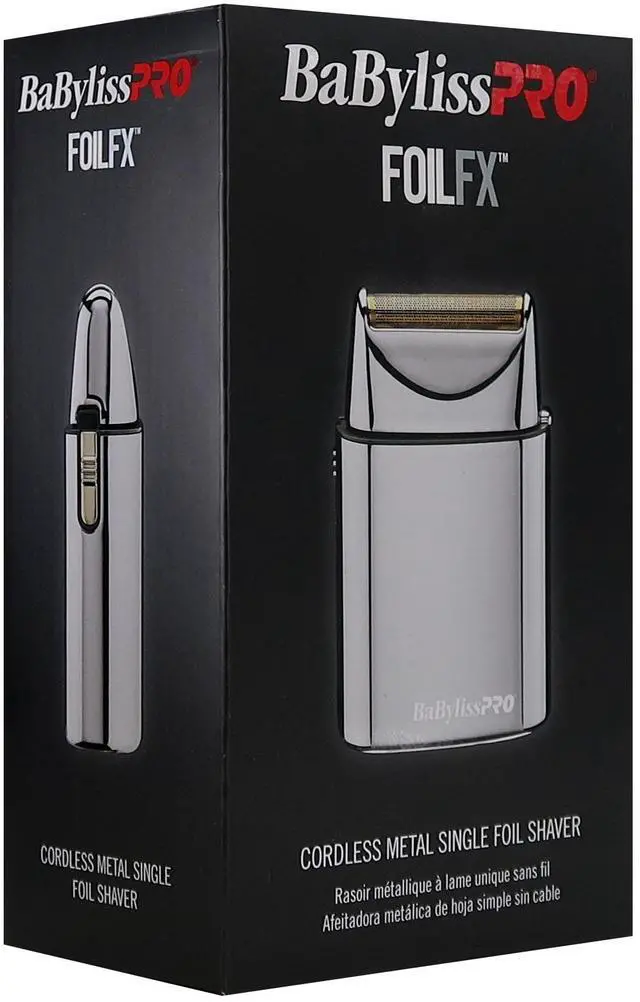 Alt view image 6 of 7 - BaByliss Pro Professional Hypoallergenic Single Foil Cordless Shaver FXFS1 with Philips Norelco Nose Trimmer 3000 for Nose, Ears Eyebrows NT3600/62