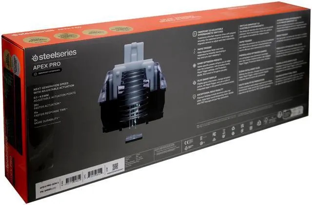 Alt view image 4 of 7 - SteelSeries Apex Pro Full Size Wired OmniPoint Gaming Keyboard Gen 3 with SteelSeries Arctis Nova 5 Wireless Gaming Headset
