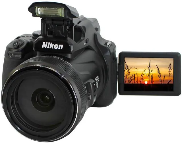 Alt view image 3 of 7 - Nikon COOLPIX P1100 16MP Digital Camera (Black) Complete Photo Editing Kit