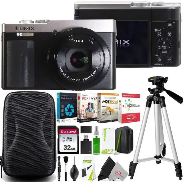 Main image of Panasonic Lumix ZS99 20.3MP 30X Optical Zoom Digital Camera (Silver) Advanced Accessory Bundle