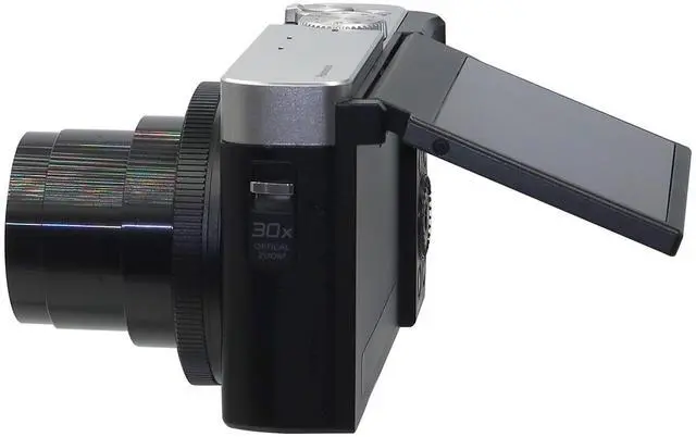 Alt view image 2 of 7 - Panasonic Lumix ZS99 20.3MP 30X Optical Zoom Digital Camera (Silver)  Best Travel Kit