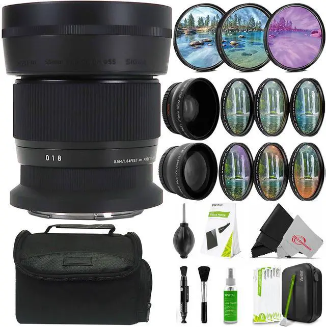 Main image of Sigma 56mm f/1.4 DC DN Contemporary Lens (Nikon Z) Creative Filter Bundle