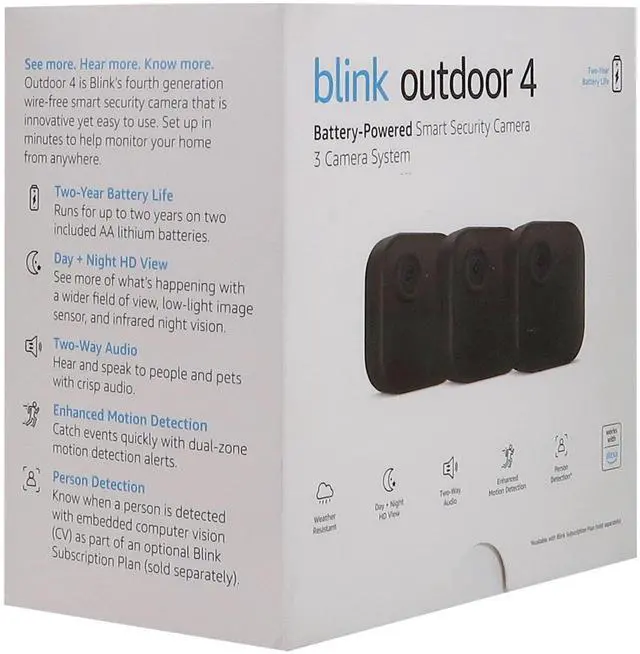 Alt view image 7 of 7 - Blink Outdoor 4 Wireless Smart Security Camera - 3 Camera System (4th Gen)- 3 Sets