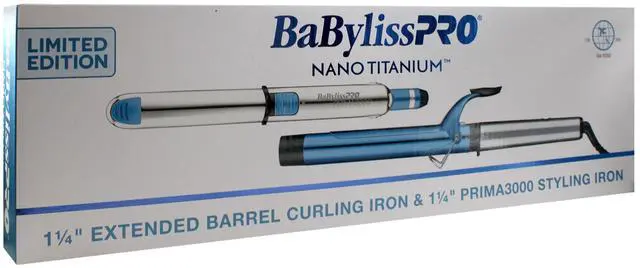 Alt view image 7 of 7 - BaByliss Pro Prima3000 1¼" Styling Iron & 1¼" Extended Barrel Curling Iron Combo BNTPP54UC