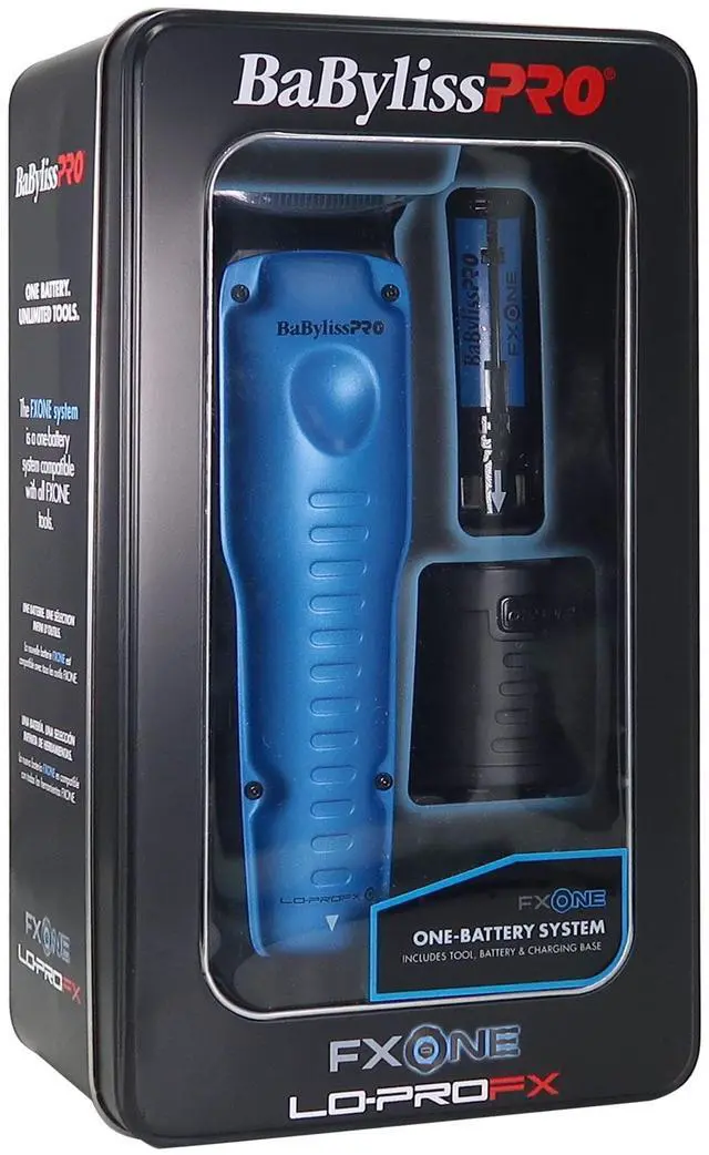 Alt view image 3 of 6 - BaByliss Pro LIMITED EDITION LO-PROFX Interchangeable Battery Cordless Clipper (Blue) FX829BL