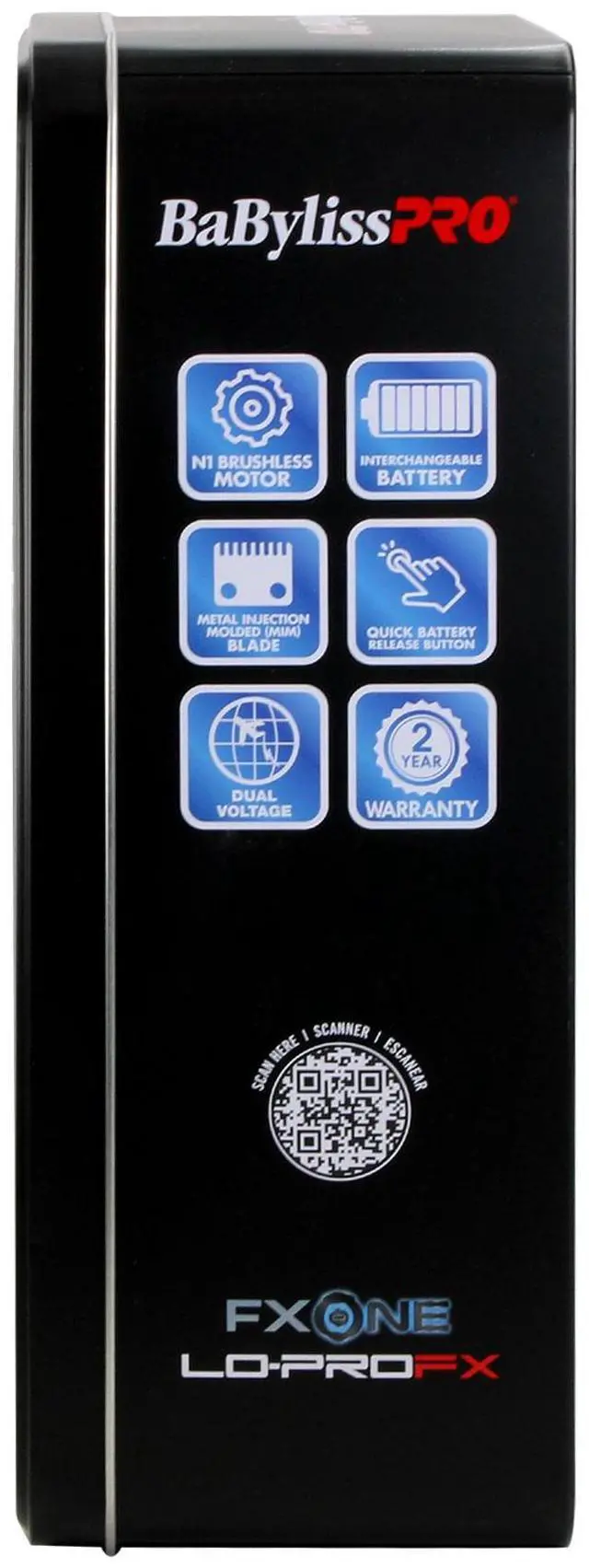 Alt view image 5 of 6 - BaByliss Pro LIMITED EDITION LO-PROFX Interchangeable Battery Cordless Clipper (Blue) FX829BL