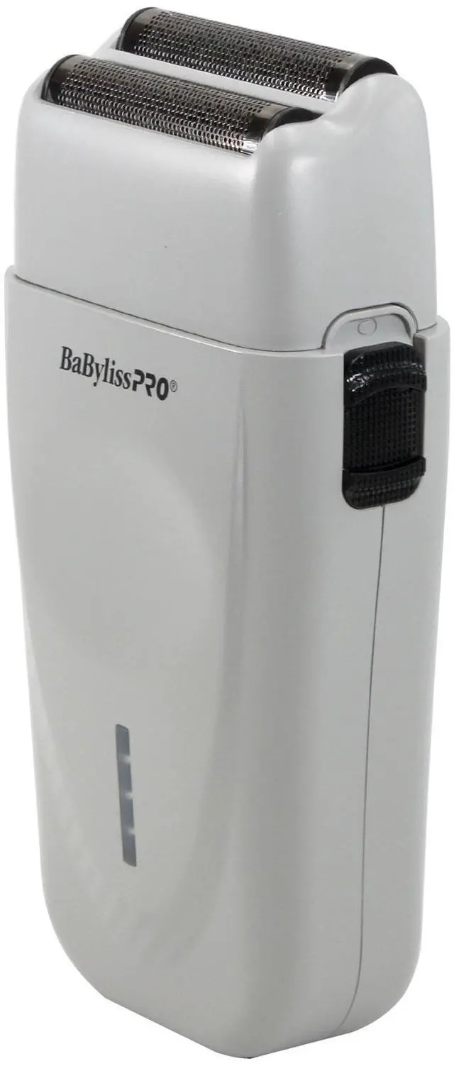 Alt view image 4 of 7 - BaByliss Pro Limited Edition LithiumFX+ Cord/Cordless Lithium Ergonomic Double Foil Shaver (Gray) FXFS573GY with Barberology Comb Set - Red