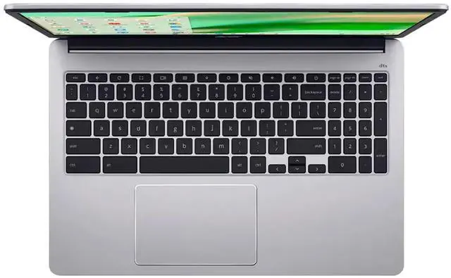 Alt view image 6 of 7 - Acer Chromebook 315 15.6" Full HD Laptop - Intel Celeron N4500, 4GB LPDDR4X, 64GB eMMC (Sparkly Silver) with Case + Poly Blackwire 5220 Stereo Wired Headset Bundle