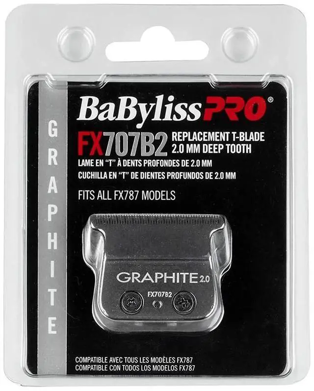 Alt view image 3 of 4 - BaByliss PRO Deep Tooth Graphite Replacement Blade BB-FX707B2- 3 Unit