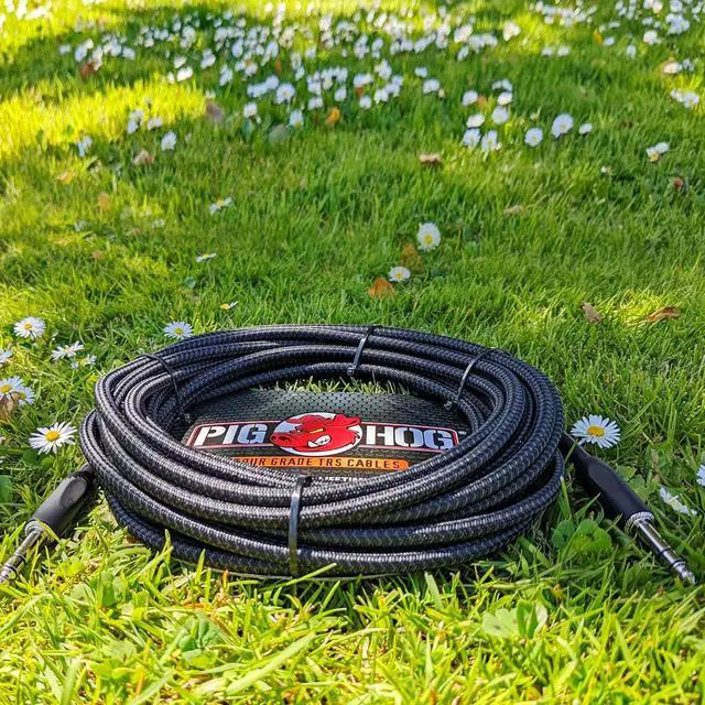 Alt view image 6 of 6 - Pig Hog Instrument Cable 1/4" TRS to 1/4" TRS (3 ft.) 15 ft.