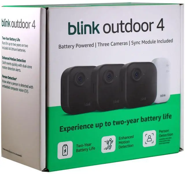 Alt view image 4 of 11 - Blink Outdoor 4 (newest model) Wireless Smart Security Camera - Sync Module Core Included (3 Cameras)