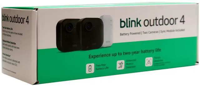 Alt view image 5 of 7 - 2x Blink Outdoor 4 Wireless Smart Security Camera - Sync Module Core Included (2 Cameras)