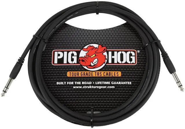 Alt view image 2 of 4 - Pig Hog PTRS15 High Performance 1/4" TRS Instrument Cable, 15 Feet - 20 Pack
