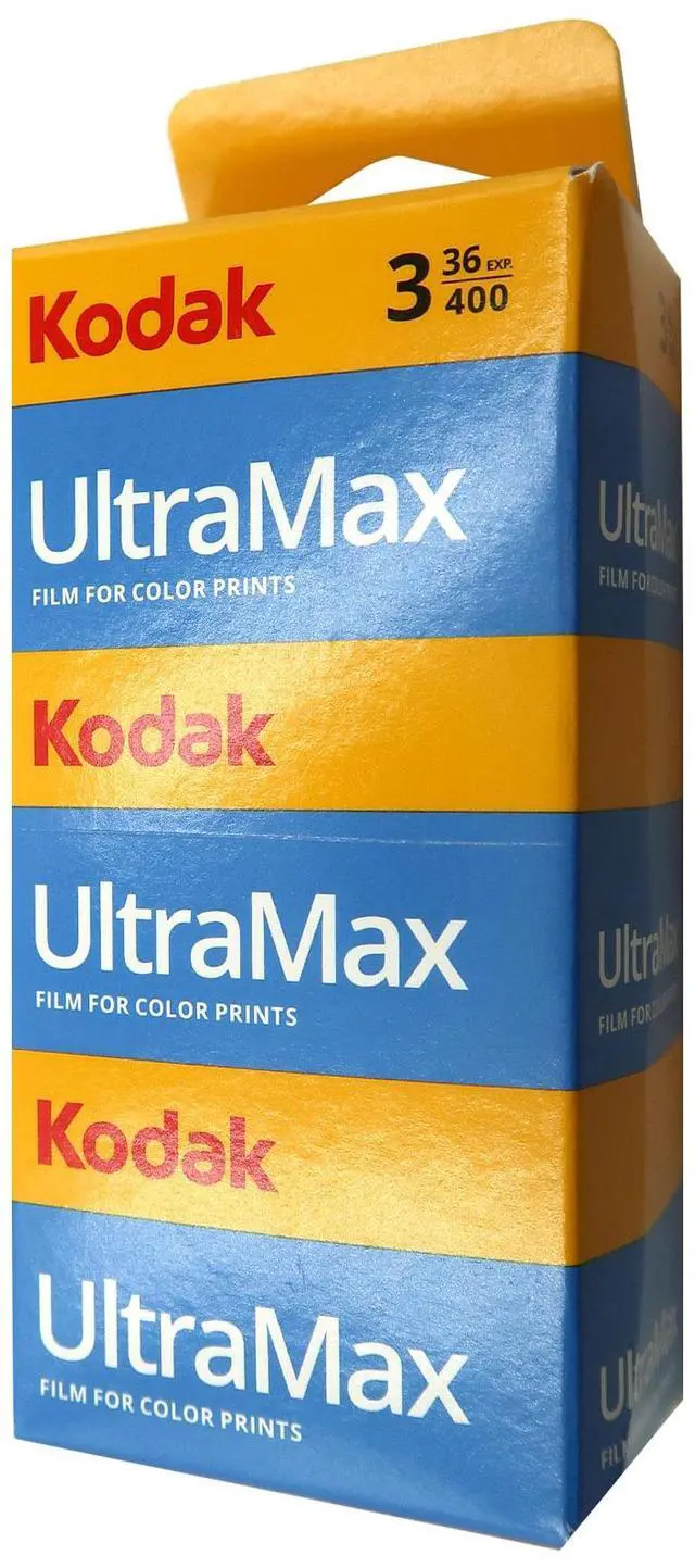 Alt view image 2 of 7 - Kodak UltraMax 400 Color Negative Film (35mm, 36 Exposures) 3 Pack with 6x Kodak GOLD 200 Color Negative Film 35mm Roll Film, 24 Exposures