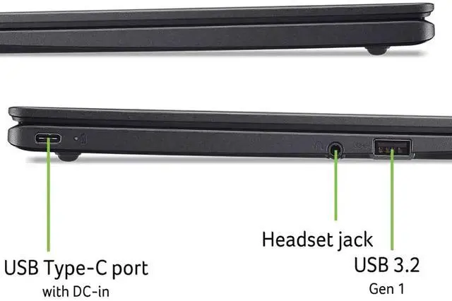 Alt view image 7 of 12 - Acer - Chromebook 311 CBOA311-1H-C90F -11.6" HD Laptop- Intel Celeron N4500-4GB LPDDR4X Memory-64GB eMMC- Chrome OS - Star Black