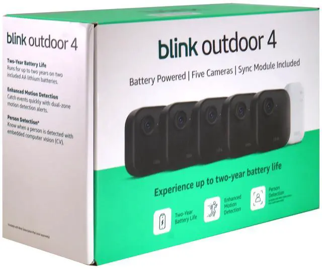 Alt view image 4 of 7 - Blink Outdoor 4 Wireless Smart Security Camera - Sync Module Core Included (5 Cameras)