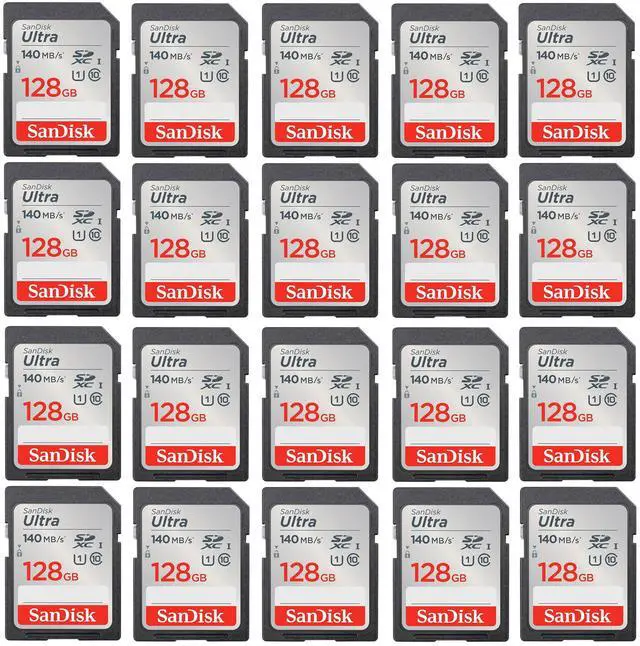 Alt view image 3 of 3 - Sandisk Ultra 128GB SDXC UHS-I Class 10 Memory Card - 20 Pack