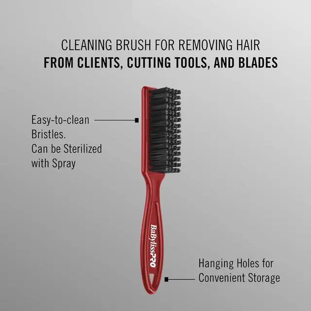 Alt view image 3 of 4 - BaByliss Pro Fade Brush - Red BPFADEBR