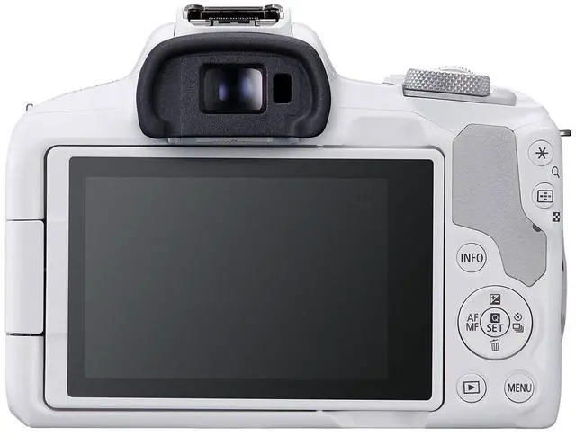 Alt view image 8 of 13 - Canon EOS R50 Mirrorless Camera with RF-S 18-45mm f/4.5-6.3 IS STM Lens, White